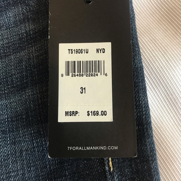 Brand New 7 for All Man Kind Standard Men’s Jeans - Picture 3 of 8